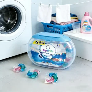 Triple Action Disposable Gel Laundry Beads with Whitening Power and Stain Fighter for White Fabric Care