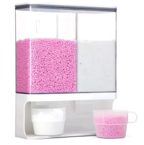 Wall-Mounted Scent Booster Beads Dispenser for Laundry Room Organization Suitable for Laundry Beads Washing Powder