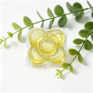 Water Soluble Film Disposable Apparel Laundry Capsules Low Residue Quick Dissolve Eco Friendly Custom Logo Packaging