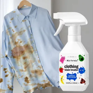 Waterless Cleaner Spray Garment Stain Remover for Shirts Clothes Yellow Oil Stains Grease Stubborn Stains Dry Cleaning Spray