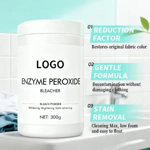 White Round Bottle Laundry Decontamination Explosive Salt Strong Yellow Removing Bleach Bleaching Powder Bleached Fabric