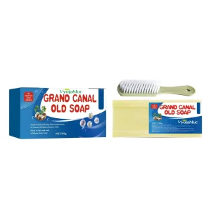 Yellow Solid Square Shape Laundry Bar Soap Cruelty Free Natural Organic with Rich Foam 200G for Clean Clothes