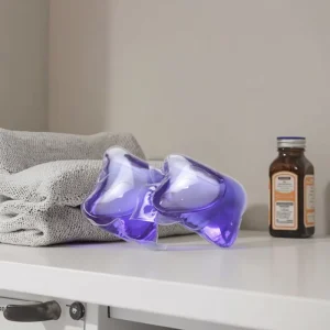 Youming Eco-Friendly 15g Laundry Pods Anti-Bacterial Strong Cleaning Power Lavender Fragrance 80% Active Ingredient