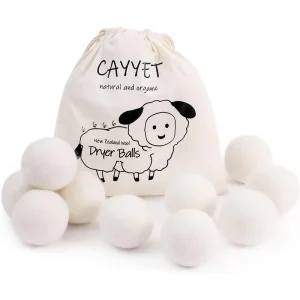 100% Wool Eco-Friendly Reusable Durable Dryer Balls 6-10cm for Shorter Drying Time Organic Laundry Care