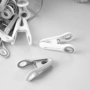 12pcs Non-marking Strong Anti-wind Clothes Clips Household Clothing Multifunctional Laundry Drying Clothespin Tools