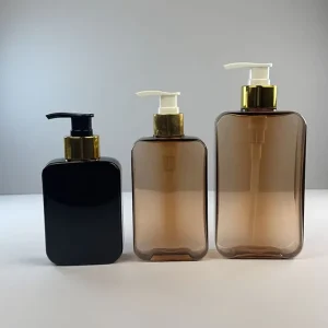 150ml 200ml 300ml 10oz 10 oz Square Shampoo Hair Oil Bottles Empty PET Plastic Lotion Bottle Cosmetics Packaging