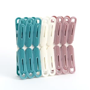 16 Pack Laundry Pegs Plastic Non Slip Windproof Supplies Indoor Outdoor Washing Line for Clothing Shoes Bags Food