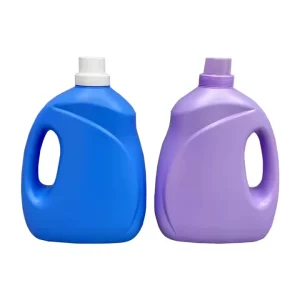 1L HDPE Colorful Plastic Pot Handle Large capacity Laundry Detergent & Household Cleaner Container Screen Printing