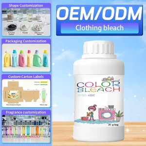 200g Oxygen Detergent Powder for Apparel Bleach Laundry Reductant Sodium Bleach Powder Washing Powder Cleaning Products