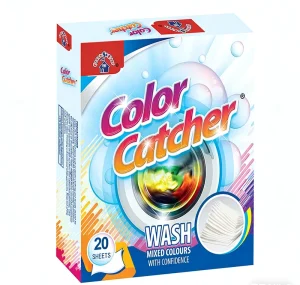 20Pcs COLOR CATCHER SHEETS Disposable Anti Color Bleeding Laundry Dye Absorber