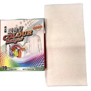 20Pcs Colour Catcher Laundry Sheets Dye Trapper Fabric Protector Anti Stain Colour Run Absorber for Home Use