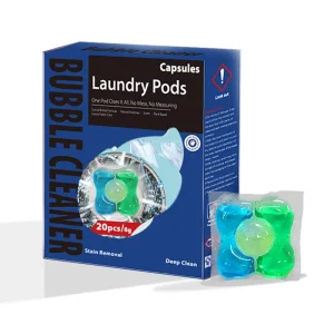 20g Laundry Pods 40 Loads High Efficiency Powerful Cleaning Eco Friendly Biodegradable Laundry Detergent Capsules