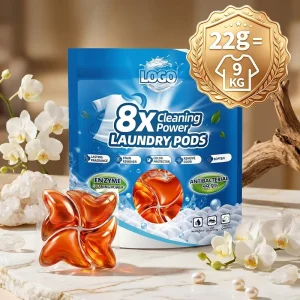 22g High End Perfume Laundry Pods Disposable Eco Friendly 8X Deep Clean Bacteriostasis No Residue Color Safe Dorm Room Student