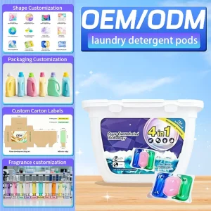 25 Piece Disposable Solid Eco-Friendly Cleaner Capsule Super Cleaning Detergent Powder 3 in 1 Laundry Pods Cleaning Products
