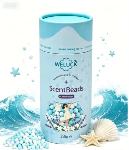 258g Laundry Scent Beads Lavender & Mixed Fragrance Fabric Softener Beads Long Lasting Freshness Kraft Paper Packaging