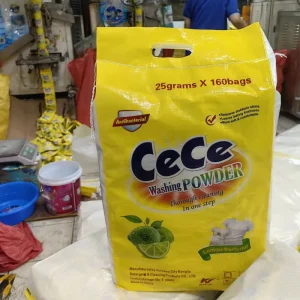 25g Eco Friendly Rich Foam Washing Soap Powder Clothes Cleaning Lemon Perfume 4kg Bulk Apparel Laundry Powder
