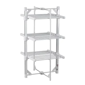 3 Tier Heated Airer Smart Electric Tendedero De Ropa Secadora Plegable with Clothes Rack Accessory