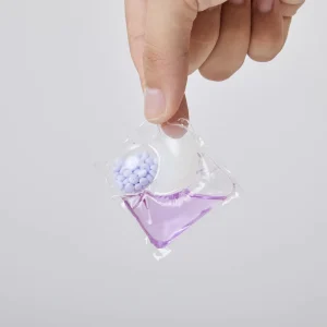 3-in-1 Eco-Friendly Disposable Apparel 8x Cleaning Power Private Label Fragrance Beads Gel-Shaped Laundry Detergent Pods