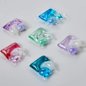 3 in 1 Fragrance Beads Eco Friendly Private Label Laundry Detergent Pods 8x Cleaning Power Disposable Apparel Gel Stain Release