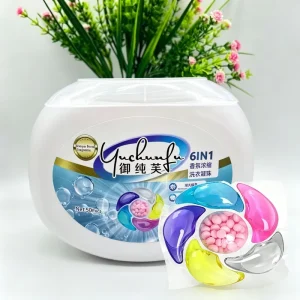 30pcs 50pcs box High Quality 6 in 1 Fabric Softener Laundry Detergent Pods with Fragrance Enhancing Beads