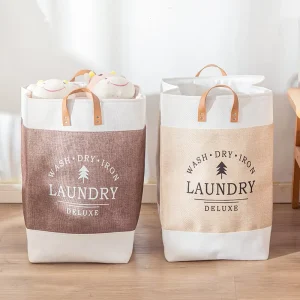 35*35*55CM Laundry Hamper with Handles Dirty Clothes Basket Bedroom Bathroom Dorm Versatile Storage Bag Solution Laundry Baskets