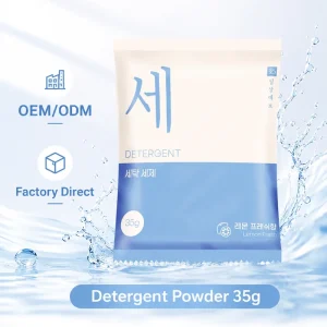 35g Korea Laundry Powder Washing Cleaning Supplies Detergent Powder Washing Soap Power Total Clean Laundry Detergent
