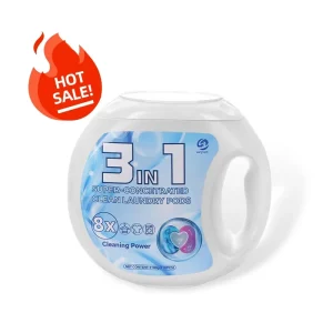 3in1 Eco Friendly Gel Beads Disposable High Efficiency Cleaning Pods Powerful Stain Remover Laundry Detergent for Apparel