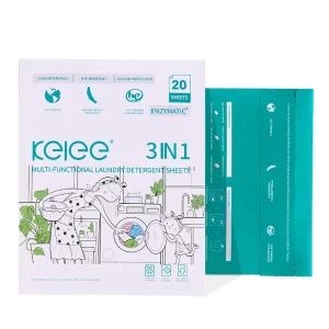 3in1 Laundry Sheet Bulk Factory Price Natural Portable Laundry Detergent Strips Biodegradable Laundry Detergent Sheet