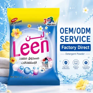 3kg Eco friendly Detergent Ppowder Deep Cleaning Double Cleaning Laundry Detergent for Washing Clothes From China