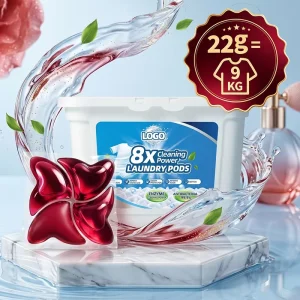 4in1 22g Heavy Weight Niche Perfume Disposable Laundry Pods 8X Deep Clean Color Lock Scale Prevention Softener Hotel