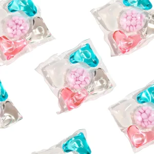 5 in 1 Disposable 8g Floral Scent Laundry Detergent Pods Gel Beads for Apparel Hand and Machine Washing