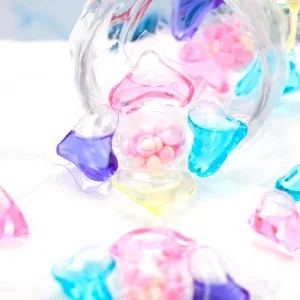 5 in 1 Laundry Pods Bitter Pod Child Safe Fragrance Booster Beads Custom Private Brand Label 100 Pcs Box