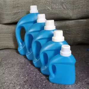 500ML 1L 2L 3L 5L Blue Laundry Liquid Plastic Bottle Packaging Empty HDPE Cleaner Sanitizer Softener Bleach Bottle