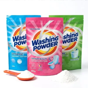 500g 1kg 2kg Custom Printed Stand Up Laundry Detergent Ziplock Pouch Laminated Plastic Packaging Bag For Washing Powder