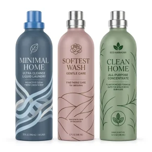 500ml 1000ml 40 410 Aluminum Laundry Detergent Bottle Refillable BPA Free Home Care Softener Fabric Cleanser Eco Packaging