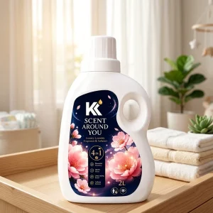 500ml 1L Plastic Bottled Liquid Laundry Detergent Private Label Custom Fragrance and Color Laundry Soap for Supermarket Retail