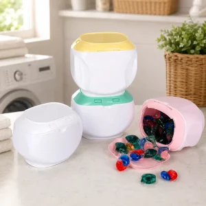 60pcs Laundry Scent Booster Beads 600ml PET Storage Jar with Custom Colors for Private Label Home Care Retail Brands