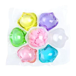 7 in 1 Disposable Laundry Capsule with Fruit Fragrance Includes Fragrance Enhancement Beads for Lasting Scent