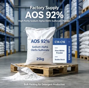 AOS 92% Powder Sodium Alpha Olefin Sulfonate CAS 68439 57 6 Anionic Surfactant for Laundry Detergent Dishwashing Liquid