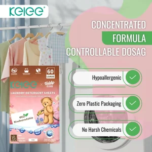 Accesorios Eco Laundry Detergent Sheets Biodegradable Fast Dissolving Strips Ultra-Concentrated Strong Cleaning