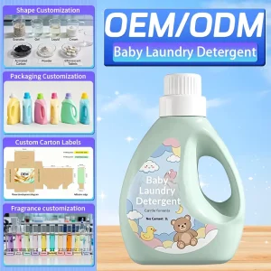Baby Laundry Liquid Natural Fragrance Customized OEM Bottled Children’s Diaper Cleaning Liquid Factory Direct Cleaning Products