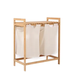 Bamboo Laundry Basket Laundry Bag Dirty Clothes Basket Bathroom Accessories