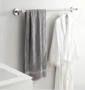 Bathroom Accessories Modern Design Wall Mounted Stainless Steel 304 Single Pole Towel Rack Sturdy Living Room Hotel Easy Install
