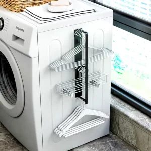 Bathroom Washing Machine Side Clothes Hanger Adhesive Clothes Hanger Rack Laundry Hangers Storage Rack