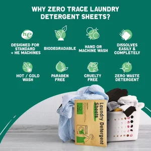 Biodegradable Zero Waste Plastic Free Sheet Detergent Eco Friendly Plant Laundry Detergent Sheet