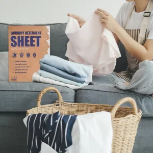 Biological Enzyme Laundry Detergent Eco Friendly Cleaning Clothes Detergent Sheets for Laundry