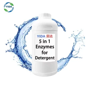 Biotech 5 in 1 Industrial Enzyme Detergent with Lysozyme for Fabric Whitening Bioscouring 12 Months Shelf Life Made China