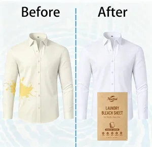 Bleach Sheets Laundry Whitening Detergent Fabric Bleach Laundry Sheet