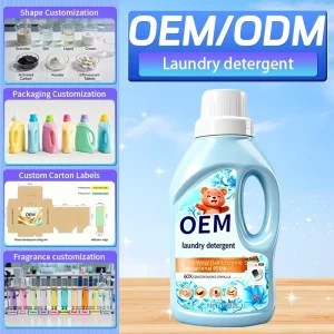 Blue Wind Bell Enzyme Deep Stain Removing Soft Skin Friendly Apparel Laundry Liquid Natural Fragrance Cleaning Products