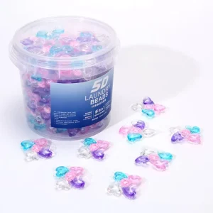 Camellia Laundry Beads Bucket 5 in 1 Long Lasting Fragrance Softening Laundry Balls Powerful Stain Removal Concentrated Laundry